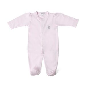 Footie Pima Cotton Footed Sleeper Pajama Girls Playsuit Pink Outfit HOLA BABY